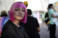 2026055. Tuxtla. La comunidad LGBt conmemora el 17 de mayo como el día en contra de la discriminación hacia la diversidad sexual manifestándose en  la capital de Chiapas