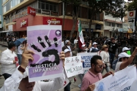 20240923. Tuxtla. Trabajadores del Poder Judicial en Chiapas realizan protestas durante el último informe de gobierno de Chiapas.