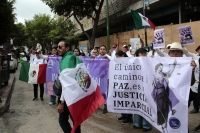 20240923. Tuxtla. Trabajadores del Poder Judicial en Chiapas realizan protestas durante el último informe de gobierno de Chiapas.