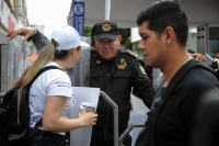 20240923. Tuxtla. Trabajadores del Poder Judicial en Chiapas realizan protestas durante el último informe de gobierno de Chiapas.