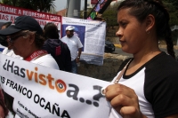 20260409. Tuxtla. La Fundación Karla Velazco acompaña a familias de personas Desaparecidas esta mañana en una marcha de pies descalzos en Tuxtla Gutiérrez