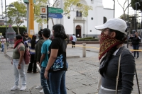 2026026. Tuxtla. Estudiantes egresados de la Escuelas Normales de Chiapas se manifiestan este medio día en la capital del estado de nuestro estado para exigir plazas de trabajo.