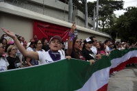 20241003. Tuxtla. Trabajadores del Poder Judicial anuncian esta mañana que continuaran con la suspensión de labores en Chiapas.