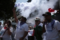 20240901. Tuxtla. Continúan las manifestaciones de trabajadores en contra de la reforma del Poder Judicial en México.