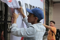 20241003. Tuxtla. Continúan las protestas en el Congreso de Chiapas en torno a la representación de la comunidad LGBTTTIQ