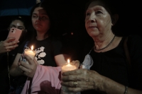 20240826. Tuxtla. Trabajadores de los juzgados de Chiapas protestan esta noche en contra de la reforma del Poder Judicial