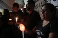 20240826. Tuxtla. Trabajadores de los juzgados de Chiapas protestan esta noche en contra de la reforma del Poder Judicial