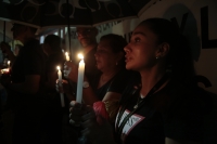 20240826. Tuxtla. Trabajadores de los juzgados de Chiapas protestan esta noche en contra de la reforma del Poder Judicial