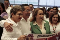 20250328. Tuxtla. Yasmín Esquivel, Magistrada del SCJN habla sobre el proceso electoral del Poder Judicial durante su visita a Chiapas.