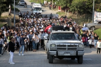 20241024. Berriozábal La pequeña vendedora conocida como “Lupita”; quien fuera víctima del llamado “El Monstruo de la Séptima” es despedida por sus familiares y el pueblo de Berriozábal y llevada al panteón de esta comunidad esta tarde