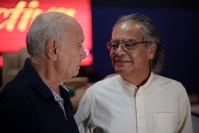 2060715. Tuxtla. Pedro Valtierra, fotógrafo mexicano, participa en el conversatorio sobre fotoperiodismo durante el aniversario del periódico Cuarto Poder.