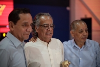 2060715. Tuxtla. Pedro Valtierra, fotógrafo mexicano, participa en el conversatorio sobre fotoperiodismo durante el aniversario del periódico Cuarto Poder.