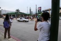 20261016. Tuxtla. La Carreta Panamericana 2026 inicia esta mañana en una nueva ruta en la ciudad.