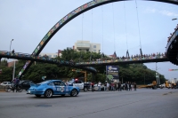 20261016. Tuxtla. La Carreta Panamericana 2026 inicia esta mañana en una nueva ruta en la ciudad.