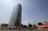 Martes 2 de mayo del 2017. Tuxtla Gutiérrez. Las actividades magisteriales del segundo día de protestas del movimiento de resistencia regional en Chiapas se manifiesta con plantones en el primer cuadro de la ciudad, en la Torre Chiapas y con actividades d