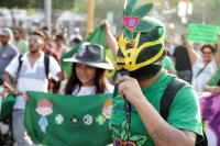 20230420. Tuxtla. Durante la marcha por la legalizaciÃ³n de la marihuana.