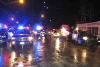 Martes 6 de septiembre. Movilización policiaca por lluvias.