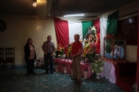 20221129. San CristÃ³bal de las Casas. Familias del Barrio Guadalupe con la Virgen del Vaso.