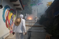 20221124. San Cristóbal de las Casas. Anuncio de la Fiesta del Barrio Guadalupe.