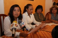 Viernes 27 de abril del 2012. La Red de Mujeres de Chiapas presenta esta mañana la campaña para un Trabajo Digno, Derecho de las Mujeres.