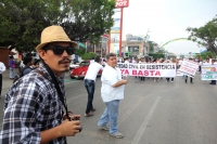 Sábado 7 de enero del 2017. Tuxtla Gutiérrez. Durante la marcha en contra del gasolinazo este medio día