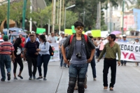 Sábado 7 de enero del 2017. Tuxtla Gutiérrez. Durante la marcha en contra del gasolinazo este medio día