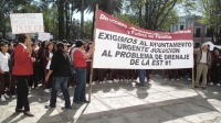 Lunes 24 de octubre. Estudiantes de Secundaria se manifiestan.