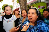 GRUPOS FEMINISTAS PROTESTAN EN LAS INSTALACIONES DE cedh