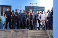 Lunes 1 de agosto. Habitantes de la comunidad de Berriozabal se manifiestan esta mañana en contra de la violencia en este municipio realizando protestas en las oficinas de la presidencia municipal y de la Policía de Seguridad Pública donde exigen la renun