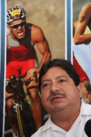 Foto/Jesús Maza. Miércoles 14 de marzo del 2012. Anuncian el Triatlón Costa Azul.