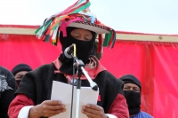LA MARCHA EN CONTRA DE LA VIOLENCIA EN LA CIUDAD DE SAN CRISTOBAL DE LAS CASAS FUE ENCABEZADA POR LOS COMANDANTES DAVID Y TACHO DEL EZLN, QUIENES LEYERON LOS COMUNICADOS POLITICOS DEL GRUPO INDIGENA EN LA PALZA DE LA PAZ DE ESTA CIUDAD DEL SURESTE DE MEXI