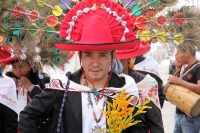 Miércoles 16 de agosto del 2017. Tuxtla Gutiérrez. La Levantada la Danza de San Roque esta mañana en la casa del maestro Cecilio donde se reúne este grupo para recorrer las calles de la ciudad celebrando el ritual del Santo Patrono del antiguo barrio del 