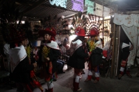 Miércoles 16 de agosto del 2017. Tuxtla Gutiérrez. La Levantada la Danza de San Roque esta mañana en la casa del maestro Cecilio donde se reúne este grupo para recorrer las calles de la ciudad celebrando el ritual del Santo Patrono del antiguo barrio del 