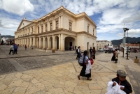 Sábado 15 de julio del 2017. San Cristóbal de las Casas. Los espacios arquitectónicos coloniales ofrecen la calidez hospitalaria a los visitantes que confluyen en las callejuelas de esta ciudad del sureste de México