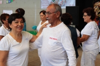 Miércoles 28 de agosto del 2019. Los abuelitos festejan su día esta mañana en el parque del Cinco de Mayo en el evento organizado por Coneculta y el INIPAM