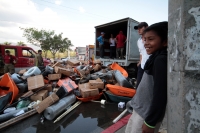 Martes 17 de marzo del 2020. Tuxtla Gutiérrez. Un vehículo que transportaba materiales se incendia este medio día en el libramiento norte-orientelo que ocasiona la alerta de las corporaciones de rescate.