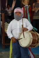 Lunes 8 de agosto del 2016. Chiapa de Corzo. Durante las celebraciones patronales de Santo Domingo se realiza el recorrido de Alférez y Naguares en el antiguo camposanto de la comunidad de Chiapa de Corzo y es en este medio día cuando los niños son llevad