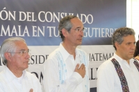 Martes 6 de diciembre. Álvaro Colom en Chiapas