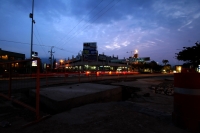 Mayo del 2014. Tuxtla Gutiérrez. Imágenes de las obras de la ciudad durante la madrugada.