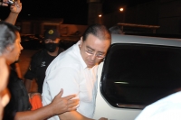 Miércoles 8 de junio. Aspecto del traslado y detención del ex gobernador de Chiapas, Pablo Salazar Mendiguchia quien fue trasladado desde la ciudad de Cancun en un jet hacia la ciudad de Tuxtla Gutiérrez, para posteriormente ser trasladado al penal del Am