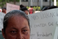 Miércoles 19 de junio del 2019. Tuxtla Gutiérrez. Vendedoras y canasteras del primer cuadro de la ciudad piden que no ser agredidas por la policía municipal, durante la manifestación de esta mañana en el ayuntamiento de la ciudad