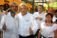 Domingo 27 de abril del 2014. Tuxtla Gutiérrez. Andrés Manuel López Obrador se reúne con simpatizantes en la capital del estado de Chiapas.