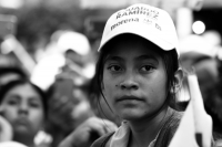 sábado 9 de junio del 2018. Bochil. Andres Manuel Lopez Obrador está localidad indí­gena acompañado de Rutilio Escandon Cadenas candidato al Gobierno de Chiapas por los partidos de Juntos Haremos Historia conformada por MORENA, PT y NA.