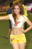 Jueves 22 de marzo del 2012. La belleza chiapaneca en el juego entre Jaguares y Pachuca.