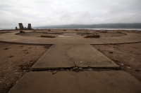 Viernes 2 de mayo del 2017. La Concordia. El antiguo poblado conocido como La Concordia Antigua fue inundado durante la construcción de la Presa La Angostura en 1974 dejando la estructura arquitectónica dentro de las aguas del rio Grijalva.   El desfogue 
