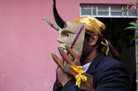 Domingo 29 de septiembre del 2019. Tuxtla Gutiérrez. Los Arcángeles y Demonios en constante lucha son representados durante el recorrido del Baile de San Miguel Arcángel