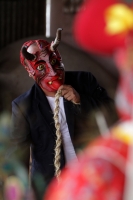 Domingo 29 de septiembre del 2019. Tuxtla Gutiérrez. Los Arcángeles y Demonios en constante lucha son representados durante el recorrido del Baile de San Miguel Arcángel