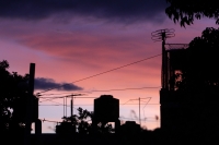 Sábado 19 de octubre. Atardecer en el poniente de la ciudad