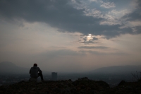 20210422. Tuxtla G. El atardecer en el oriente norte de la ciudad.