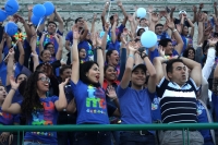 Martes 2 de abril del 2019. Tuxtla Gutiérrez. Familias y amigos visten de azul esta tarde para acompañar a las personas con autismo durante la jornada de concientización que propone la ONU este 2 de abril